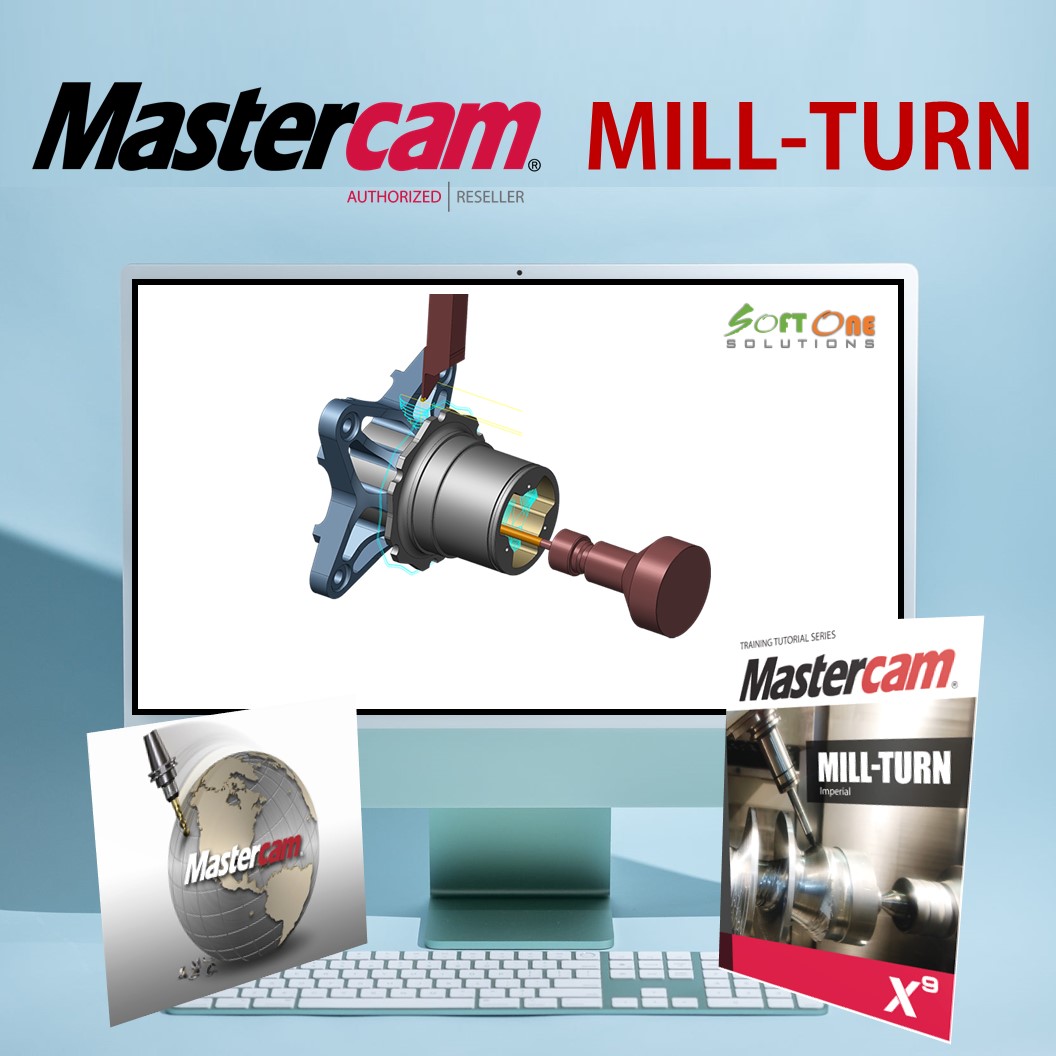 Phần mềm bản quyền MasterCAM Mill-Turn lập trình gia công phay tiện | Giá phần mềm MasterCAM Mill-Turn